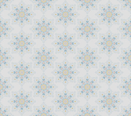 Mandala seamless pattern. Pastel colors for clothes, linen, cover