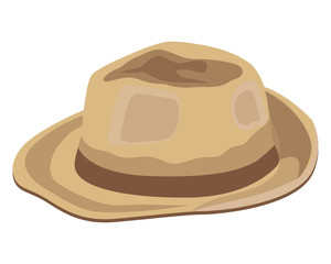 isolated hat on white background