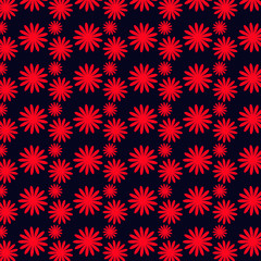 patrón con flores magenta