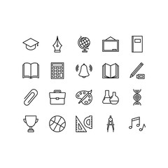 education icons set