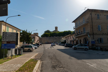 Via della Vittoria outside the walls of Montefalco