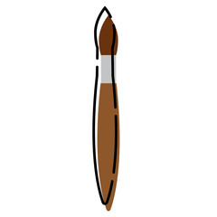Isolated paintbrush icon