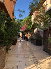 narrow street in Antalya