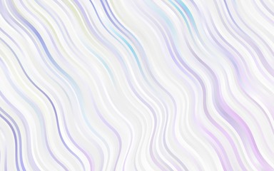 Light Pink, Blue vector background with abstract circles. Modern gradient abstract illustration with bandy lines. A completely new template for your business design.
