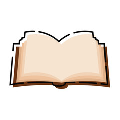 Isolated open book icon