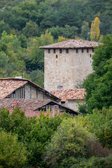Fototapeta na wymiar Torre de los Condestables. siglo XV, Valpuesta, provincia de Burgos, comunidad autónoma de Castilla y León, Spain