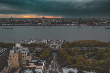 sunset over the river 2