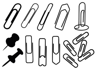 Paper clip. Vector image.