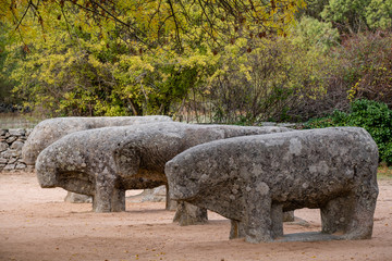 Toros de Guisando ,conjunto escultórico vetón, siglos IV y III antes de Cristo, Edad del Hierro,...