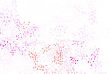 Light Pink, Yellow vector template with artificial intelligence structure.