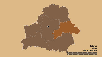 Location of Mahilyow, region of Belarus,. Pattern