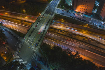 aerial traffic at night