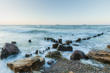 Sea landscape in the morning