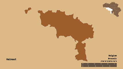 Hainaut, province of Belgium, zoomed. Pattern
