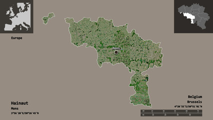 Hainaut, province of Belgium,. Previews. Satellite