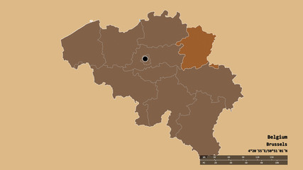Location of Limburg, province of Belgium,. Pattern