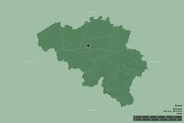 Regional division of Belgium. Administrative
