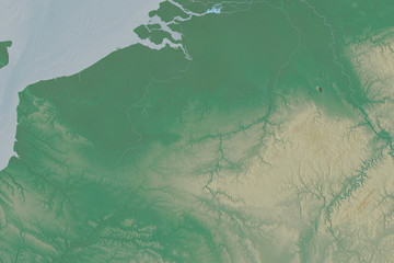 Belgium neighbourhood. Relief