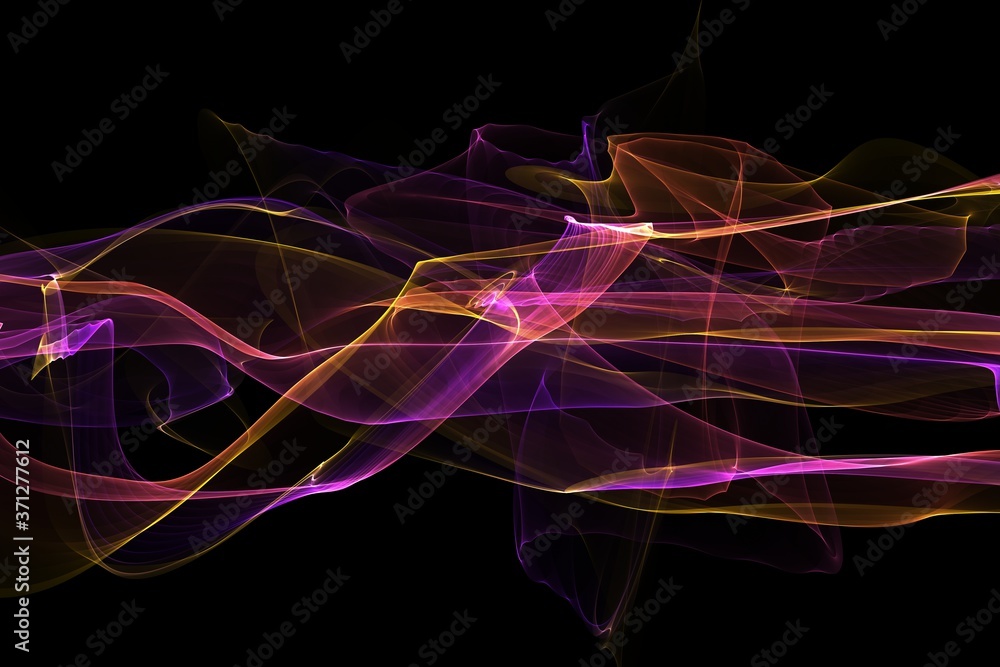 Poster  abstract colored energy flame smoke 