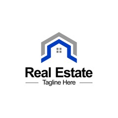 real estate company Construction Architecture Building logo template