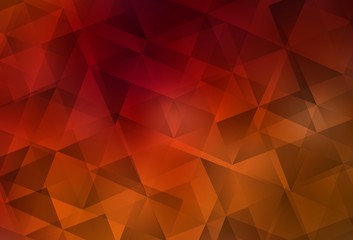 Fototapeta premium Dark Red vector polygonal pattern.