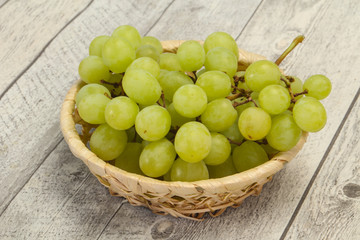 Sweet ripe Green grape branch