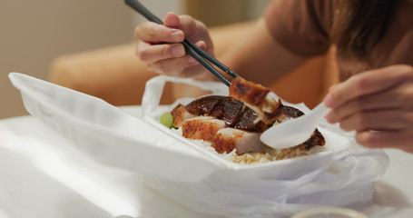 Hong Kong local barbecue pork take away