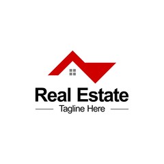 real estate company Construction Architecture Building logo template