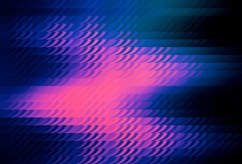 Dark Pink, Blue vector background with abstract shapes.
