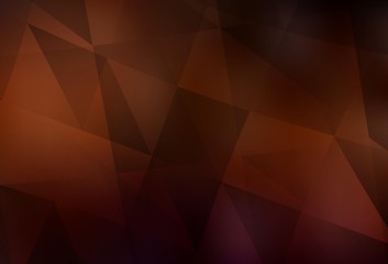 Obraz premium Dark Red vector abstract polygonal background.
