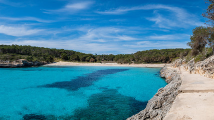 Fototapeta premium S'Amarador, Mondragó Natural Park, Santanyí municipal area, Mallorca, Balearic Islands, Spain
