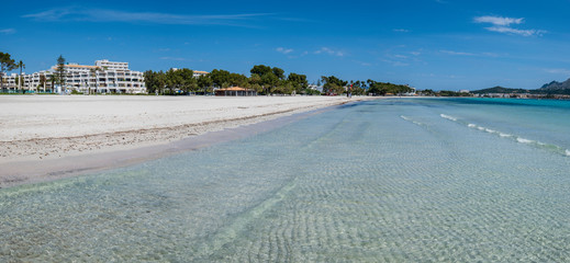 Alcudia beach, Alcudia, Mallorca, Balearic Islands, Spain