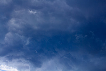 Fototapeta na wymiar Nature Environment Dark cloud sky. Thunderstorm and hurricane clouds