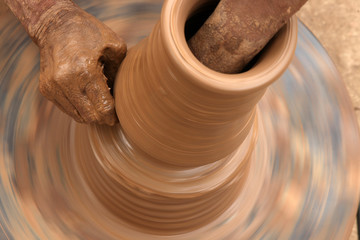 clay pot with clay