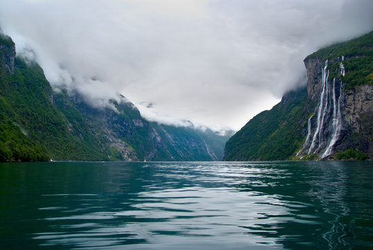 Seven Sisters Waterfall Norway Fjords