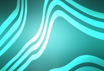 Light Green vector pattern with wry lines.