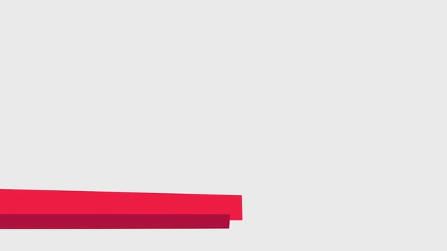 Thin Fuchsia-Colored Rectangle that Appears on the Left Side in the Lower Third of the Transparent Sheet