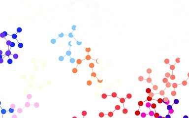 Light Blue, Yellow vector backdrop with artificial intelligence data.