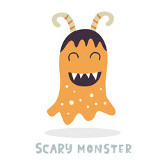 Cute Halloween Monster character