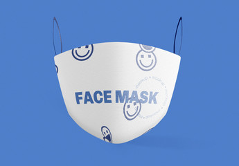 Front View of Face Mask Mockup