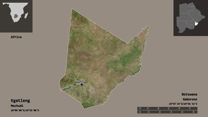 Kgatleng, district of Botswana,. Previews. Satellite