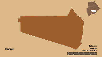 Kweneng, district of Botswana, zoomed. Pattern