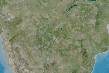 Botswana neighbourhood. Satellite