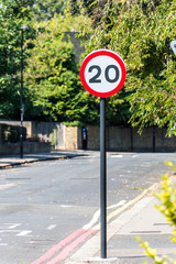Speed restriction of 20mph in residential road