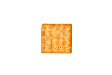 Sugar crackers bread on white background

