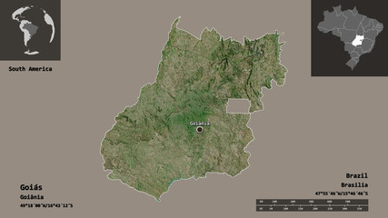 Goiás, state of Brazil,. Previews. Satellite