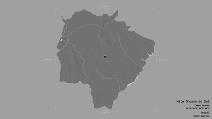 Mato Grosso do Sul - Brazil. Bounding box. Bilevel