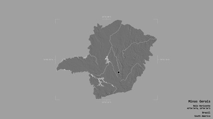 Minas Gerais - Brazil. Bounding box. Bilevel