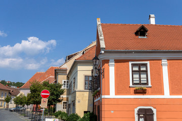 Old buildings on the streets of Koszeg, Hungary