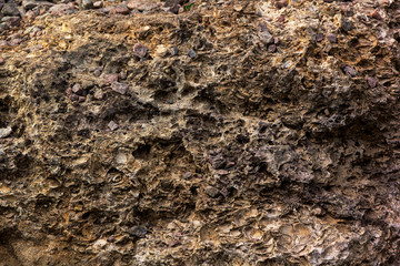 close-up of a stone structure, background